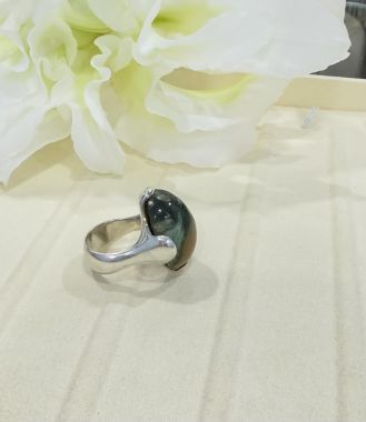 Nhẫn bạc đá mã não