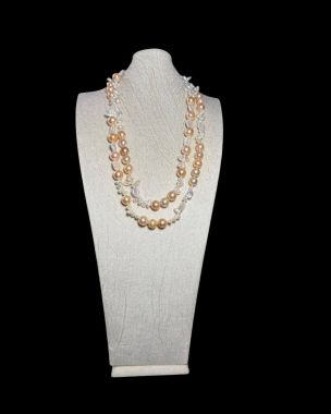 Chuỗi Ngọc Trai Nước Ngọt Phối Keshi Dáng Dài – Độc Quyền Thiết Kế Từ The Pearl