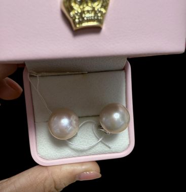 Hoa tai ngọc trai Edison size 13 -14