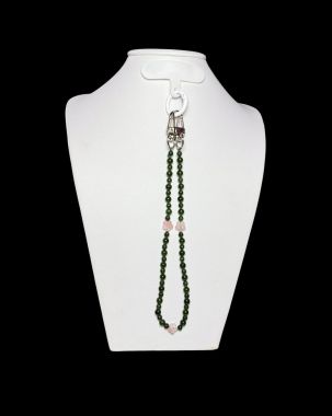  MÓC TREO ĐIỆN THOẠI NGỌC BÍCH NEPHRITE & HOA ĐÀO HOÀ ĐIỀN – ĐẲNG CẤP VÀ MAY MẮN