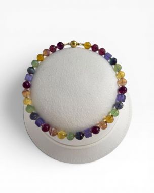 Đánh Thức Năng Lượng Khởi Sắc Với Bộ Trang Sức Đá Fluorite Đa Sắc