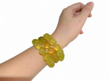 VÒNG TAY ĐÁ FLUORITE VÀNG CHANH – SANG TRỌNG, TRONG VEO & THU HÚT TÀI LỘC