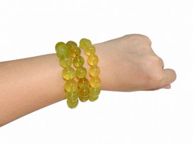 VÒNG TAY ĐÁ FLUORITE VÀNG CHANH – SANG TRỌNG, TRONG VEO & THU HÚT TÀI LỘC