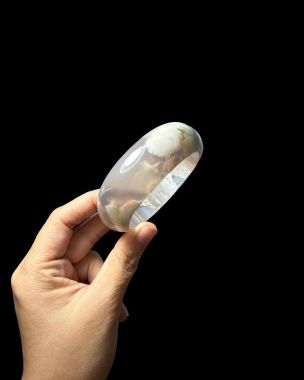 Vòng mã não hoa anh đào màu xám ghi xi măng: Sale nhanh nhân dịp Lễ 2.9