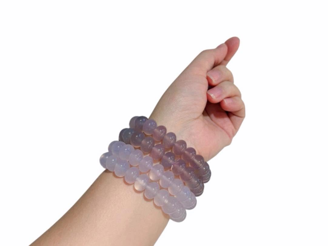  LẮC TAY BẠCH NGUYỆT QUANG CHALCEDONY – TUYỆT TÁC PHONG THỦY 
